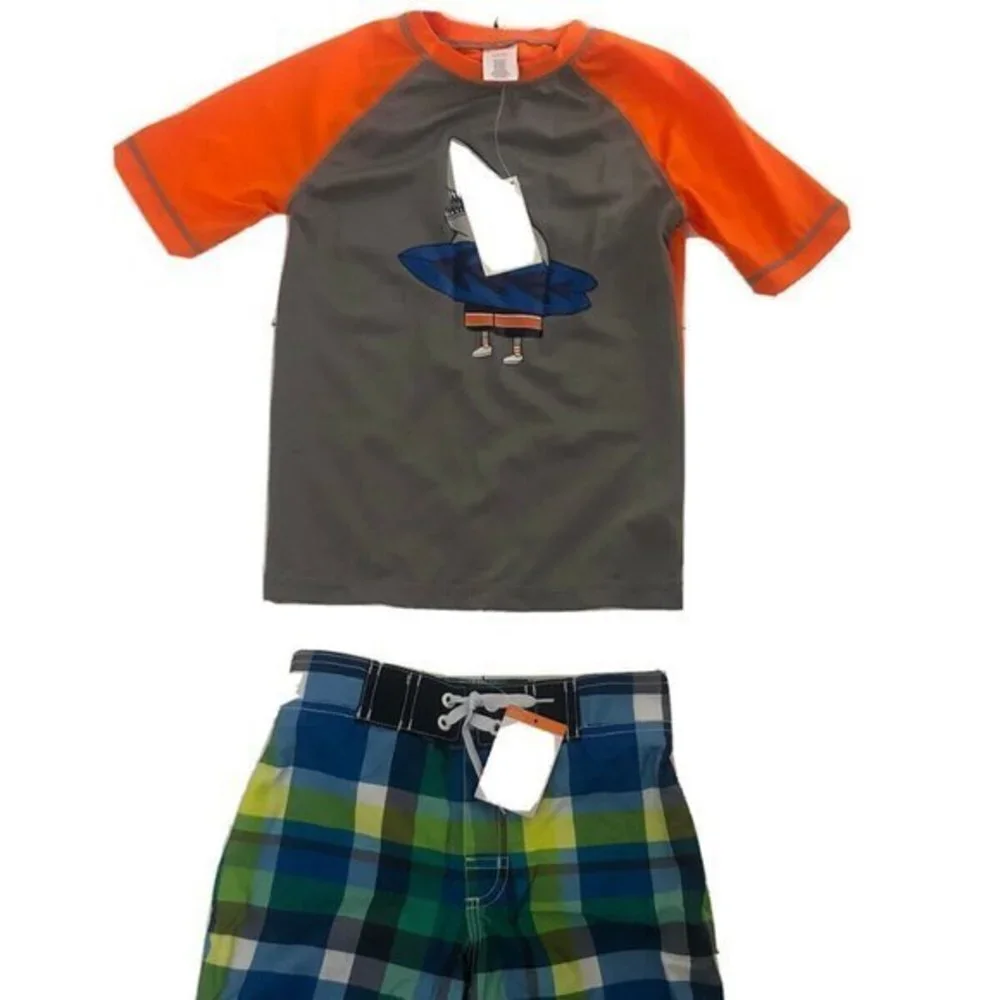 Gymboree Boys Swim Suit 2pc S (5-6)Trunks Shorts